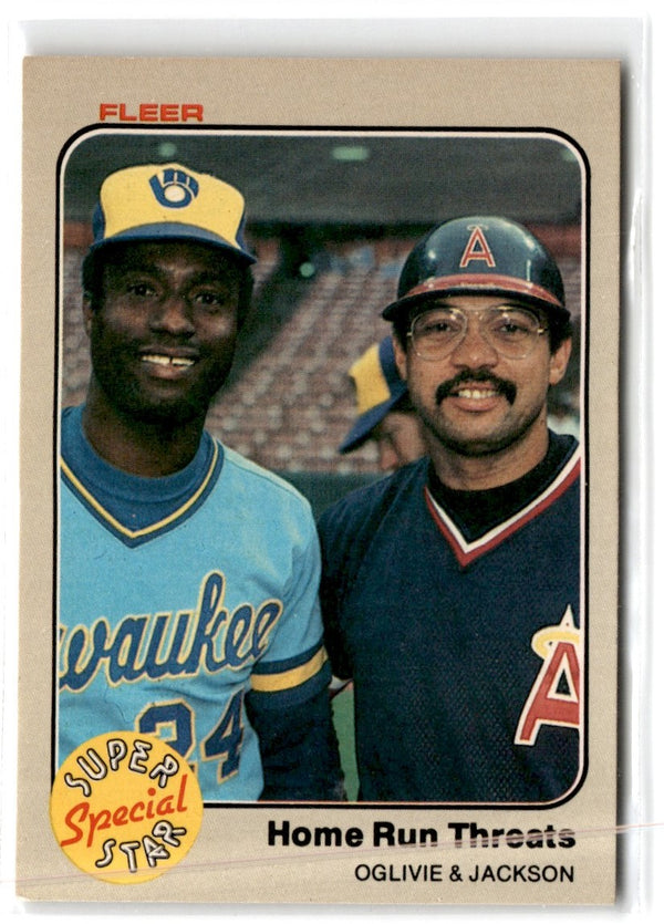 1983 Fleer Ben Oglivie/Reggie Jackson #640