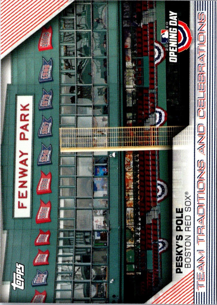 2020 Topps Opening Day Team Traditions and Celebrations Pesky's Pole