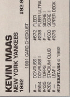 1991 Topps Major League Debut 1990 Kevin Maas #92