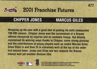 2001 Fleer Platinum Chipper Jones/Marcus Giles #477