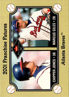 2001 Fleer Platinum Chipper Jones/Marcus Giles #477