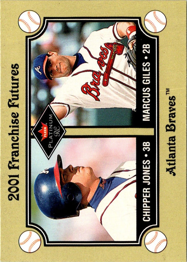 2001 Fleer Platinum Chipper Jones/Marcus Giles #477