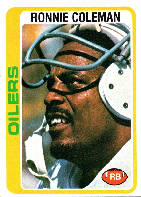 1978 Topps Ronnie Coleman #258