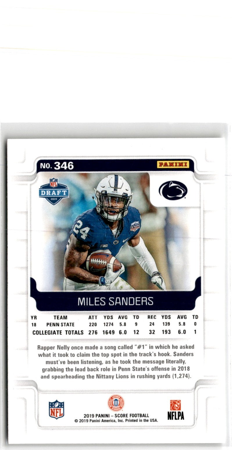 2019 Score Miles Sanders