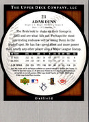 2003 Upper Deck Standing O! Adam Dunn