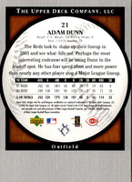 2003 Upper Deck Standing O! Adam Dunn #21
