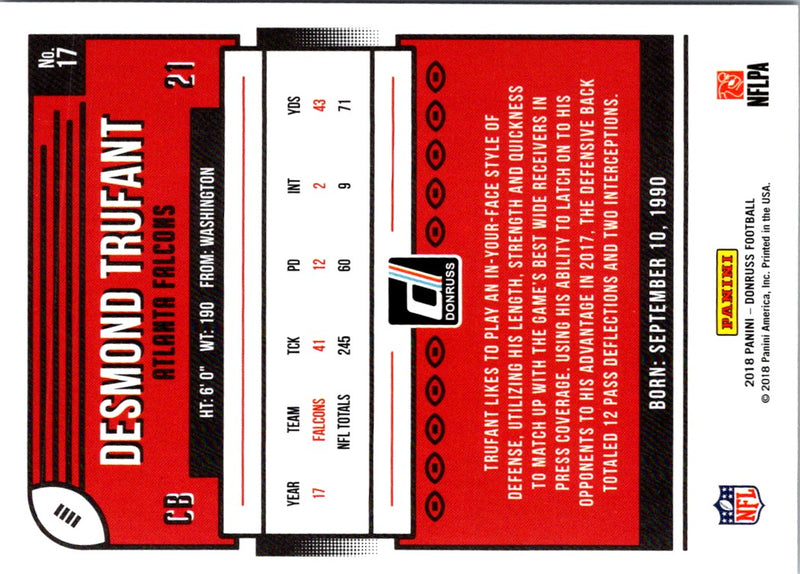 2018 Donruss Desmond Trufant