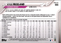 2020 Topps Kyle Freeland #666