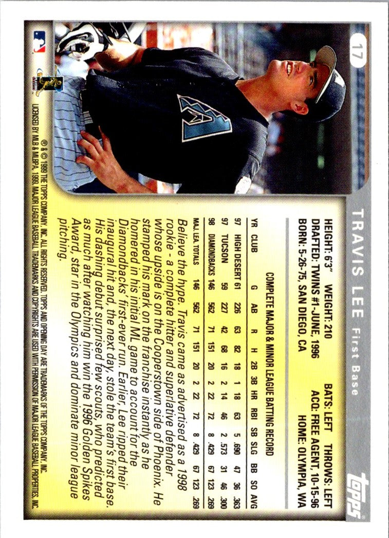 1999 Topps Opening Day Travis Lee