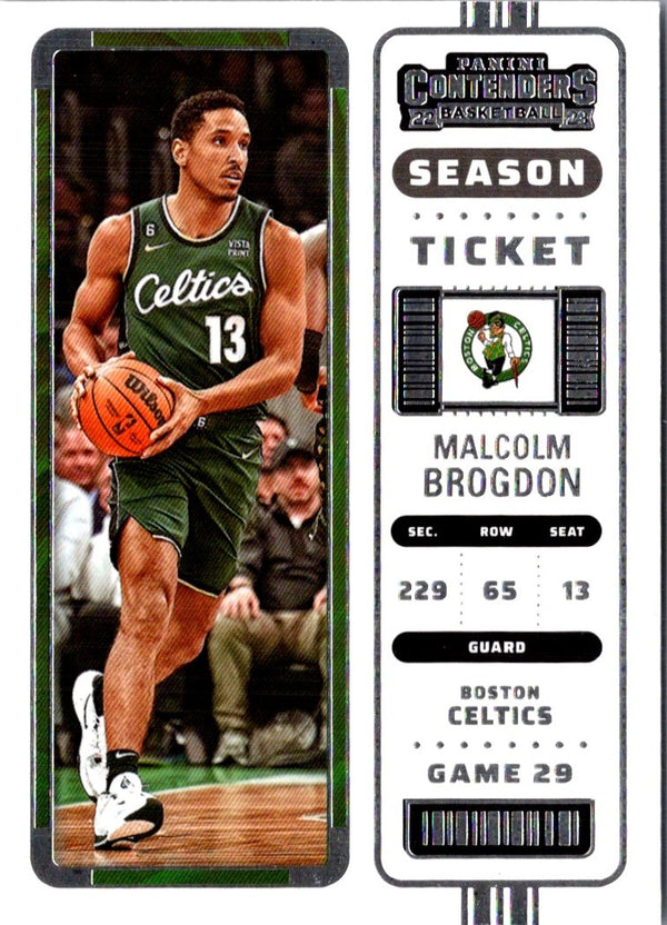 2022 Panini Contenders Season Ticket Malcolm Brogdon #100