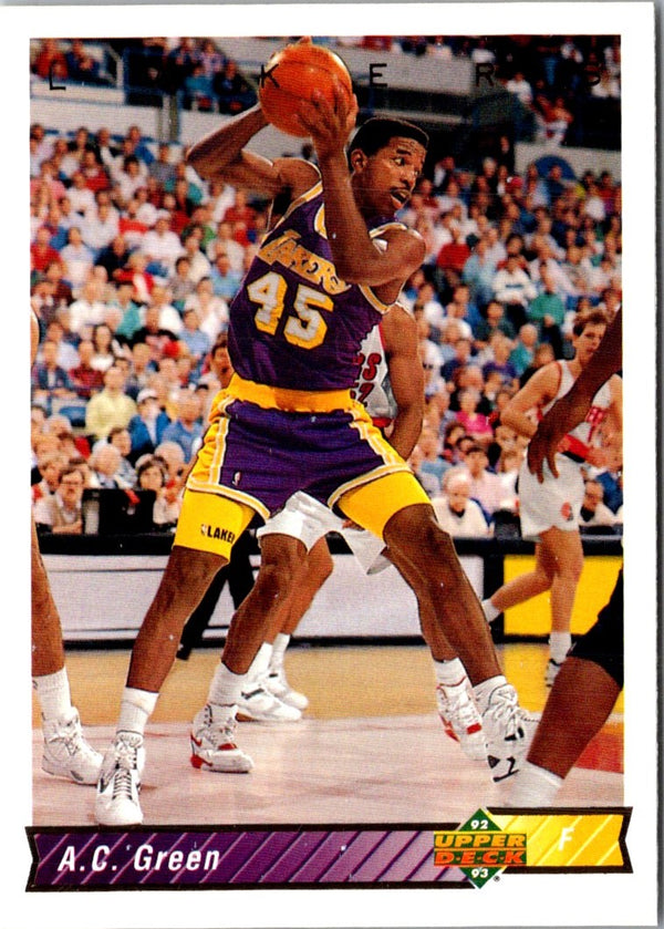 1992 Upper Deck A.C. Green #195