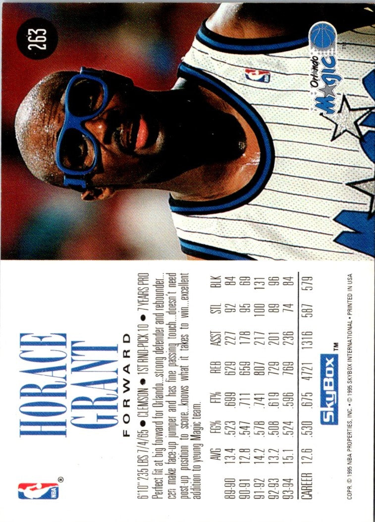 1995 SkyBox Horace Grant