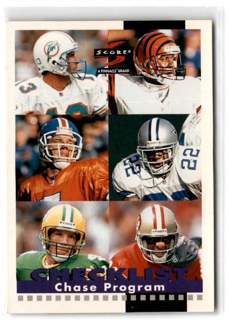 1996 Score Dan Marino/Jeff Blake/John Elway/Emmitt Smith/Brett Favre/Jerry Rice