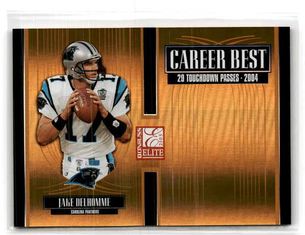 2005 Donruss Elite Career Best Gold Jake Delhomme #CB-19 060/500