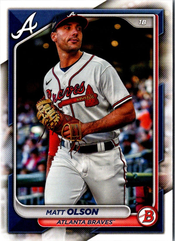 2024 Bowman Green Pattern Matt Olson #54