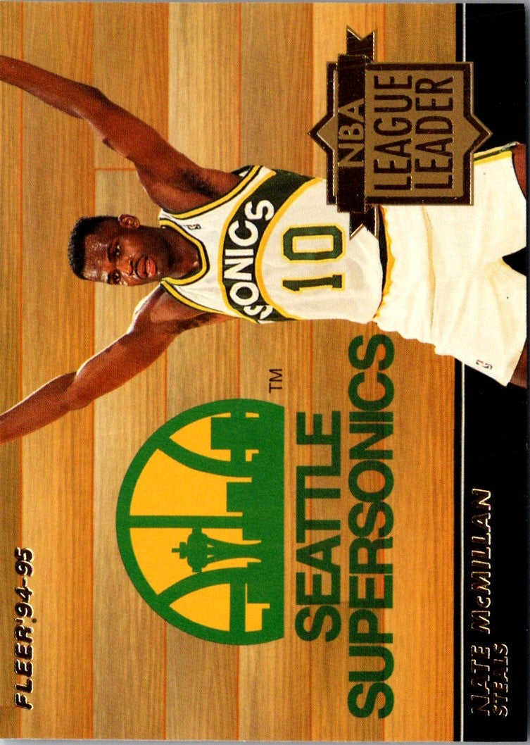 1994 Fleer NBA League Leaders Nate McMillan