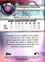 2023 Bowman Platinum Top Prospects Christopher Paciolla #TOP-83