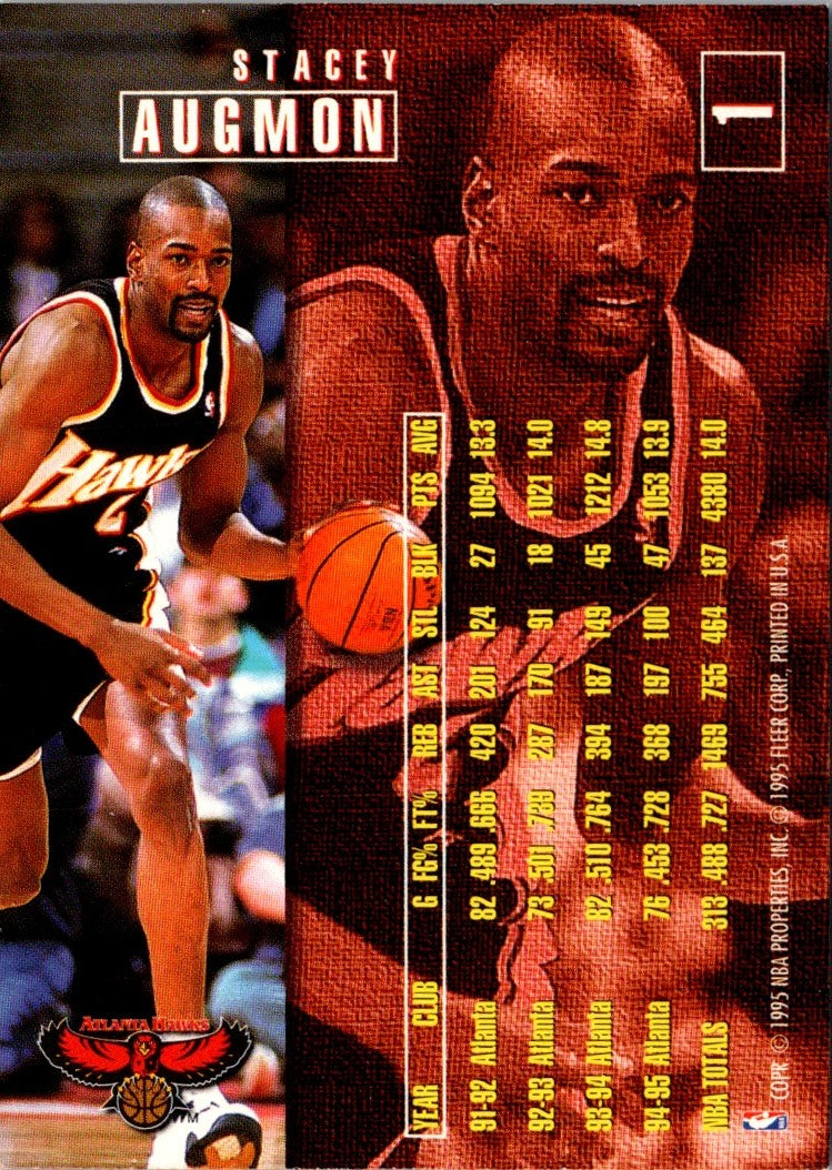 1995 Fleer Stacey Augmon