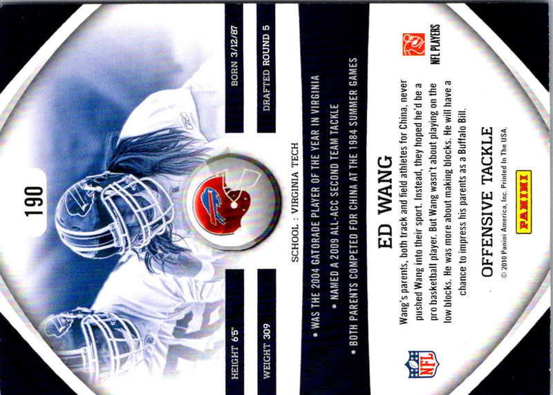 2010 Panini Gridiron Gear Ed Wang