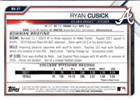 2021 Bowman Draft Ryan Cusick #BD-27