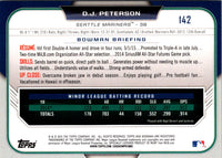 2015 Bowman Draft Picks & Prospects D.J. Peterson #142