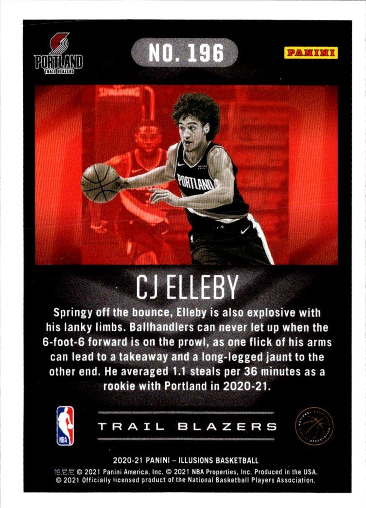 2020 Panini Illusions Asia Red CJ Elleby