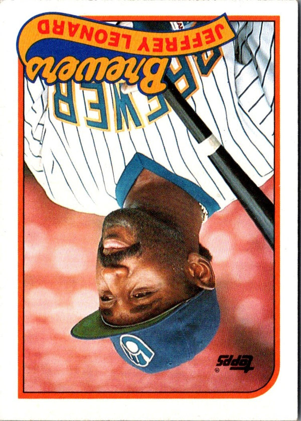 1989 Topps Jeffrey Leonard #160