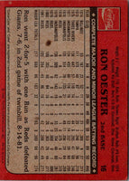 1982 Topps Coca-Cola Cincinnati Reds Ron Oester #16