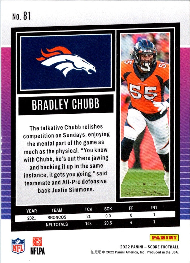 2022 Score Bradley Chubb