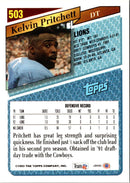 1993 Topps Kelvin Pritchett