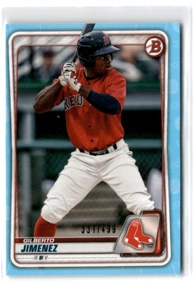 2020 Bowman Draft Sky Blue Gilberto Jimenez #BD-137 331/499