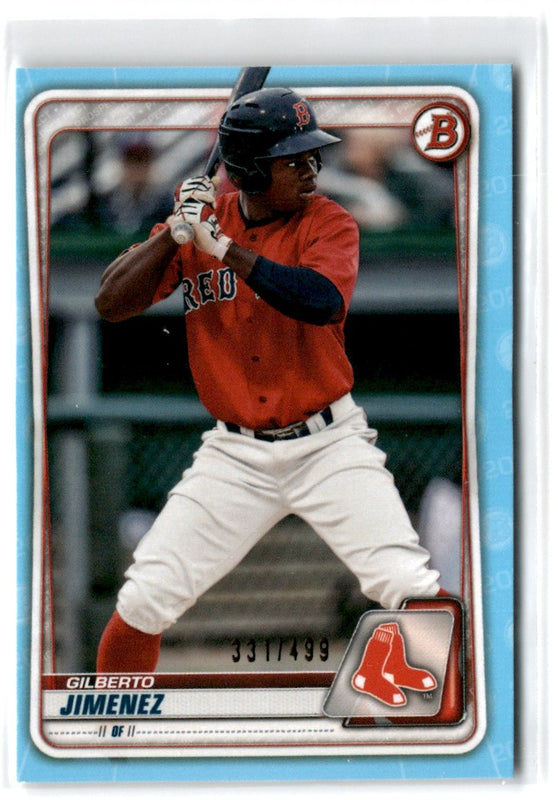 2020 Bowman Draft Sky Blue Gilberto Jimenez #BD-137 331/499