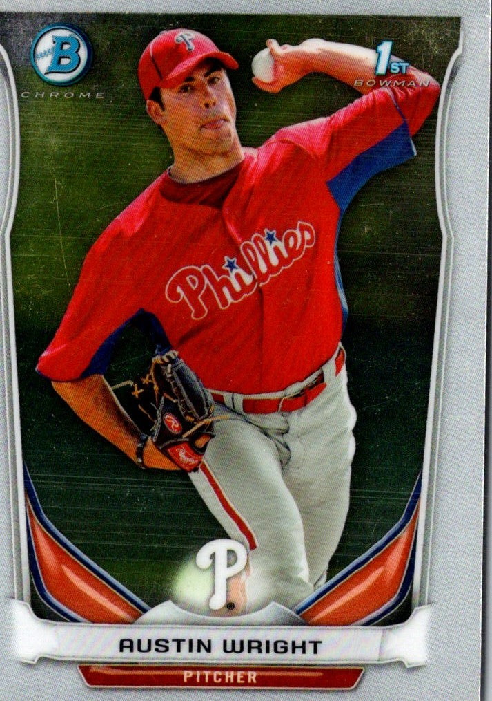 2014 Bowman Chrome Prospects Austin Wright