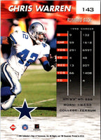 1999 Collector's Edge Fury Chris Warren #143