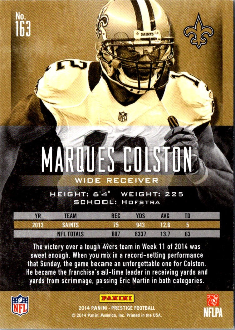 2014 Panini Prestige Marques Colston