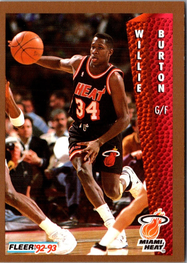 1992 Fleer Willie Burton #115