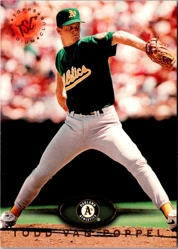 1995 Topps Stadium Club First Day Issue Todd Van Poppel #225