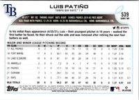 2022 Topps Luis PatiÃ±o #539