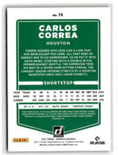 2021 Donruss Holo Red Carlos Correa