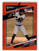 2021 Donruss Holo Red Carlos Correa