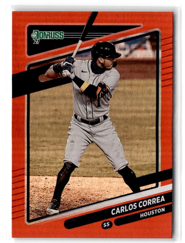 2021 Donruss Holo Red Carlos Correa #76