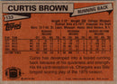 1981 Topps Curtis Brown