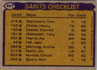 1979 Topps Saints Team Leaders #451
