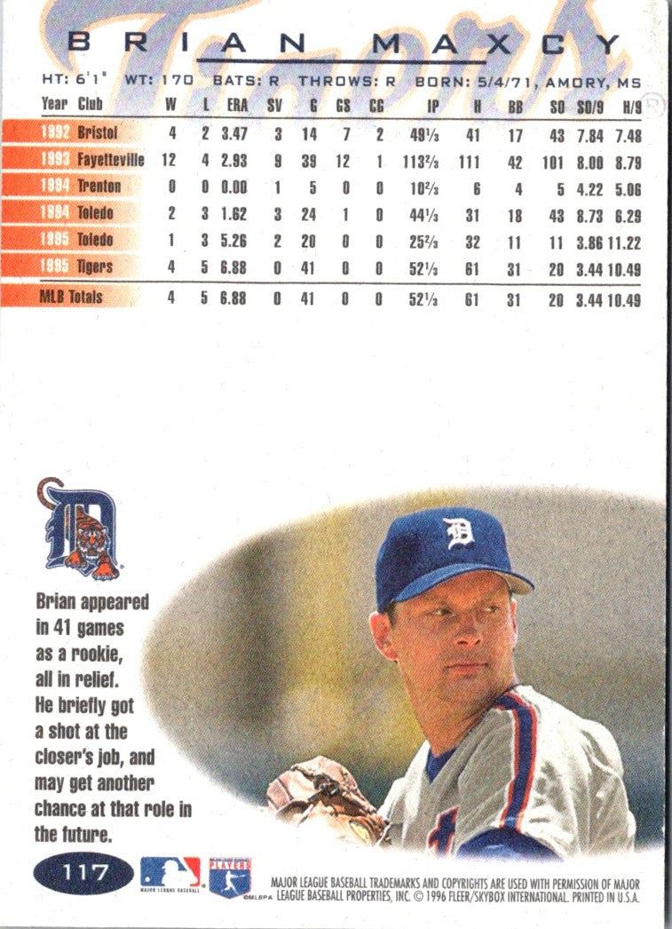 1996 Fleer Brian Maxcy