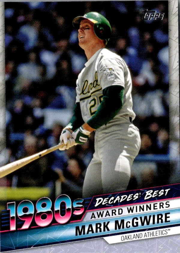 2020 Topps Update Decades' Best Blue Mark McGwire #DB-40