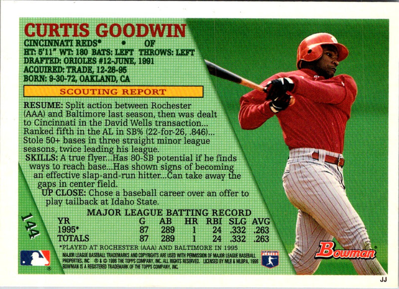 1996 Ultra Gold Medallion Curtis Goodwin