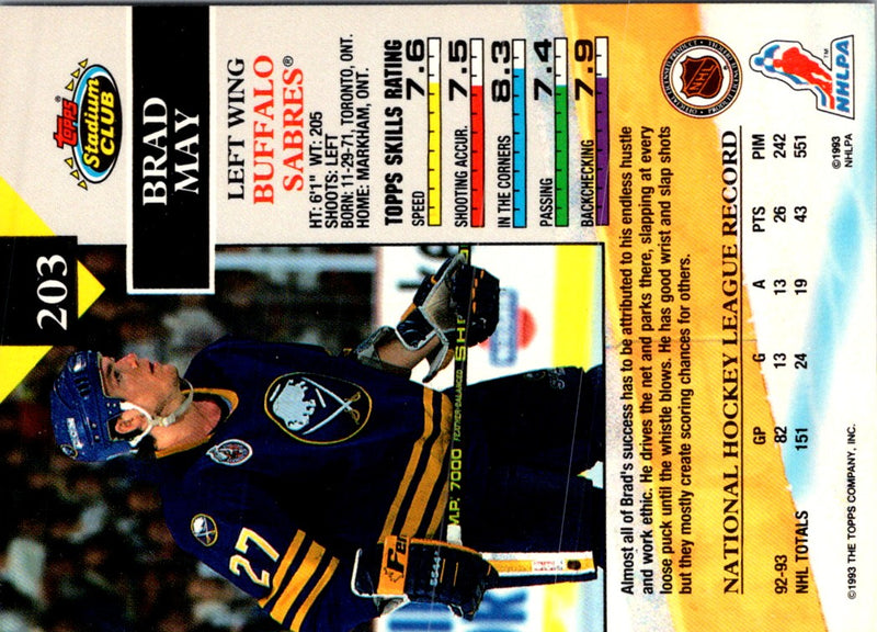 1993 Stadium Club Brad May