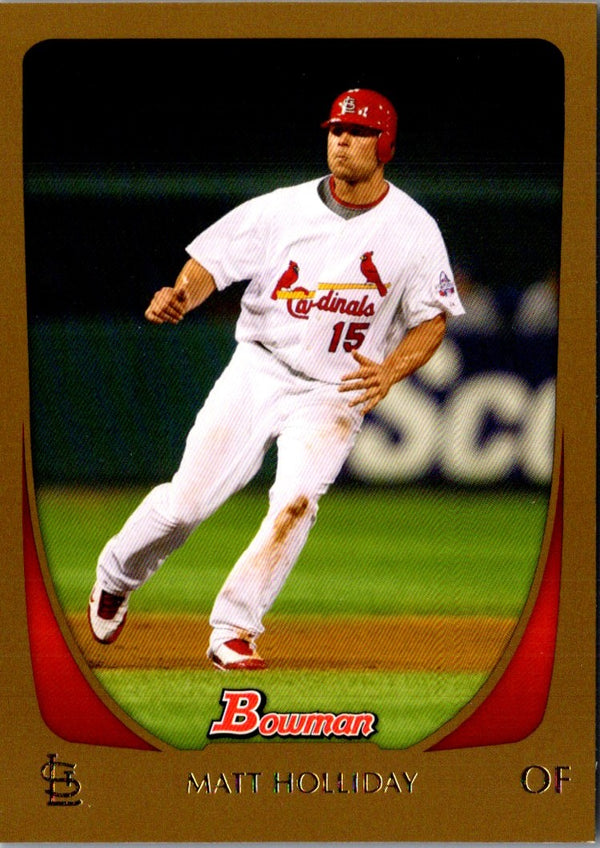 2011 Bowman Gold Matt Holliday #122