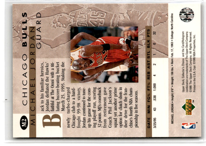 1995 Collector's Choice Jordan He's Back Michael Jordan