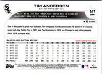 2022 Topps Chrome Sonic Black & White RayWave Tim Anderson #197